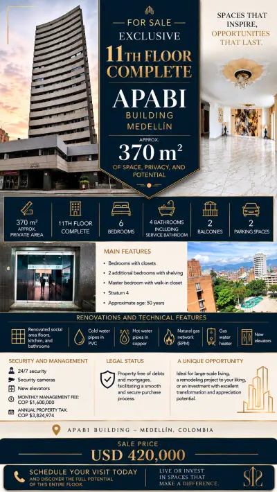 Apartamento en venta en Medellin