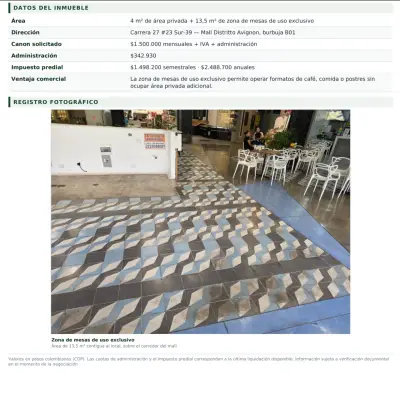 Mall distrito avignon (burbuja b01)