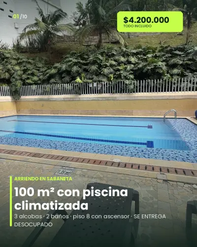 Apartamento en arriendo en Sabaneta - foto 2