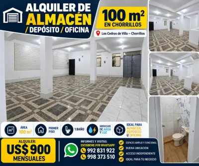 Almacén en alquiler en Chorrillos