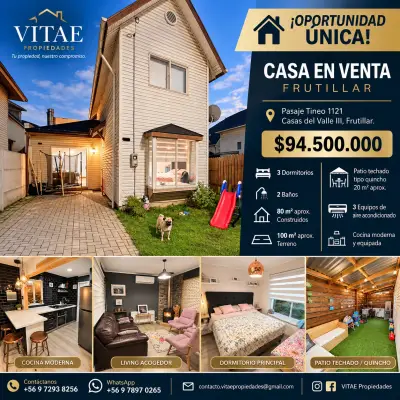 Casa en venta en Frutillar