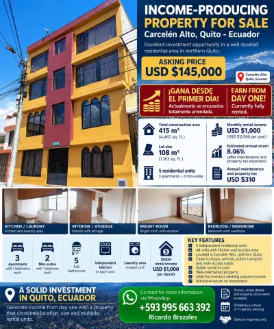 Hoteles y edificios en venta en Quito - foto 3